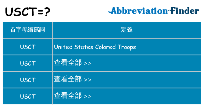 usct 代表什麼