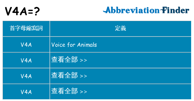 v4a 代表什麼