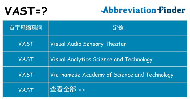 vast 代表什麼