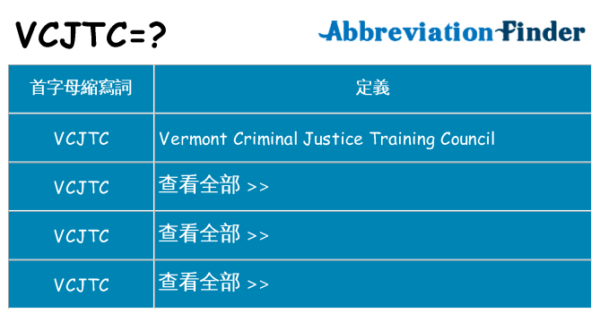 vcjtc 代表什麼