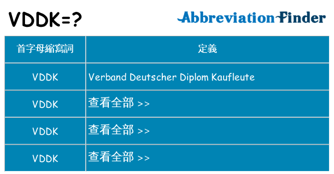 vddk 代表什麼