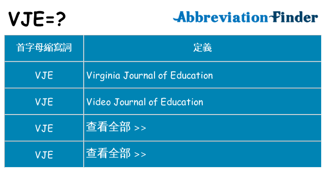 vje 代表什麼