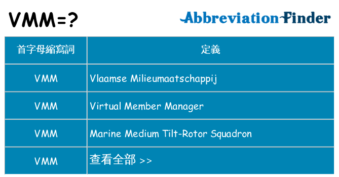 vmm 代表什麼