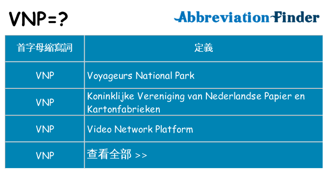 vnp 代表什麼