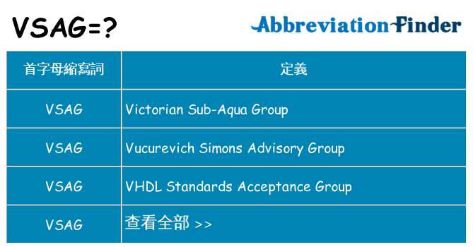 vsag 代表什麼
