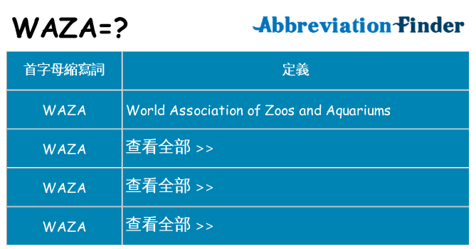 waza 代表什麼