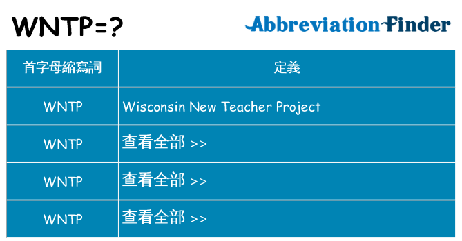 wntp 代表什麼