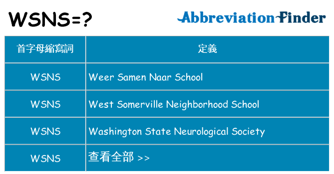 wsns 代表什麼