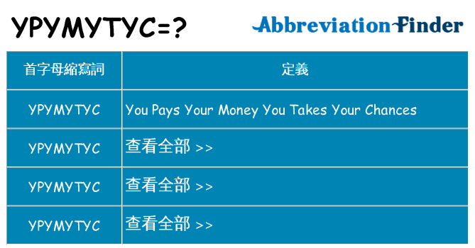 ypymytyc 代表什麼