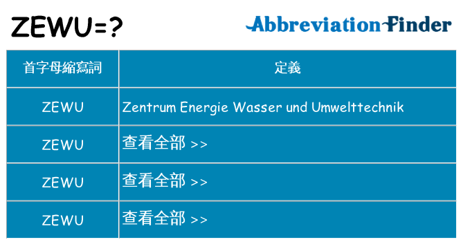 zewu 代表什麼