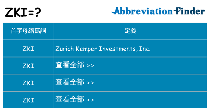 zki 代表什麼