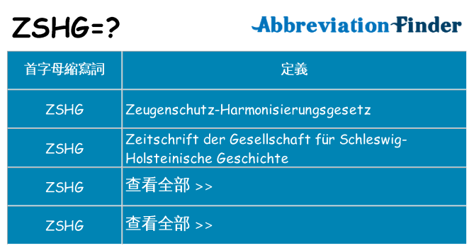 zshg 代表什麼
