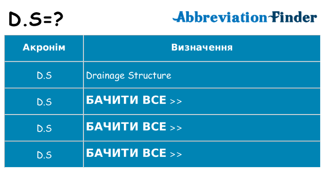 Що d-s означають