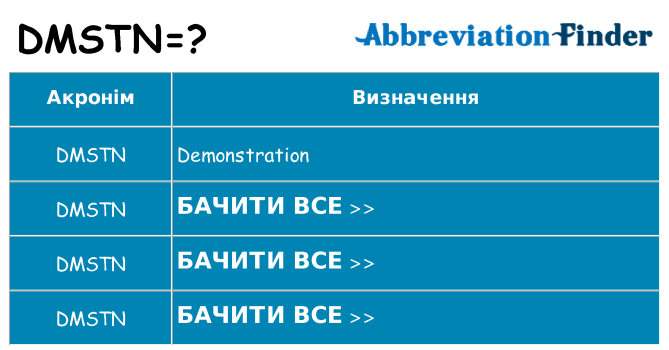 Що dmstn означають