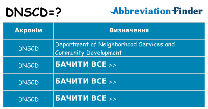 Що dnscd означають