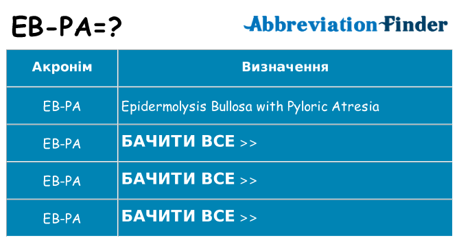 Що eb-pa означають
