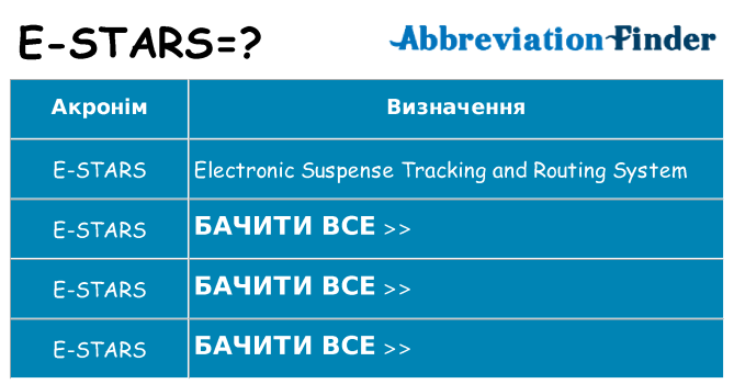 Що e-stars означають