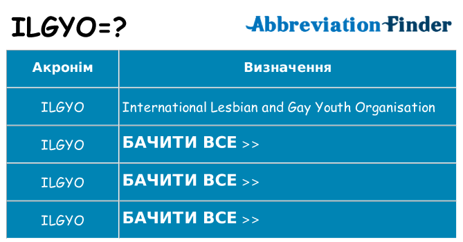 Що ilgyo означають