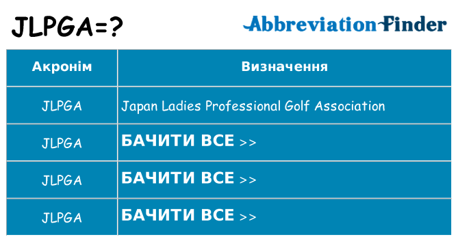 Що jlpga означають