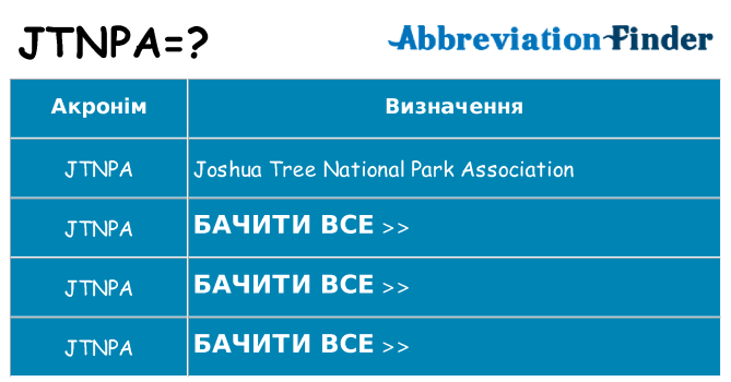 Що jtnpa означають