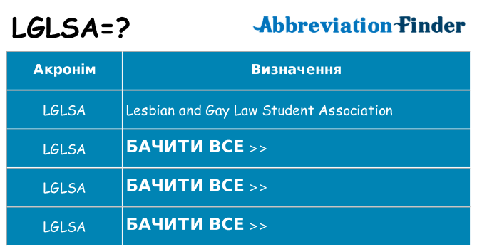 Що lglsa означають