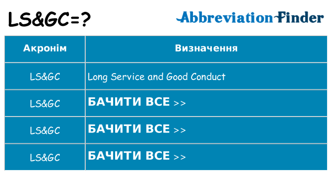 Що lsgc означають