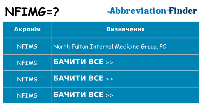 Що nfimg означають