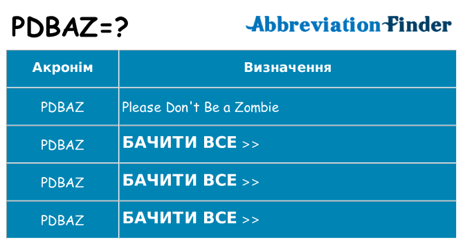 Що pdbaz означають