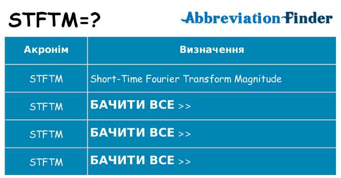 Що stftm означають