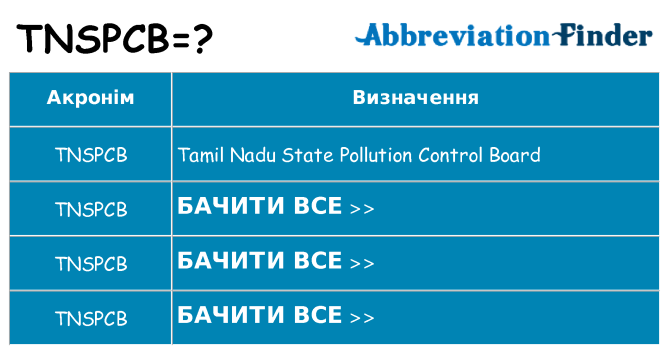 Що tnspcb означають