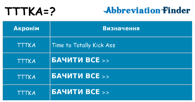 Що tttka означають