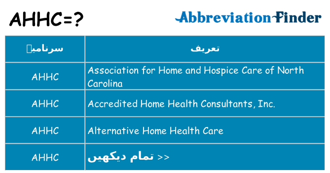 کیا ahhc کھڑا کرتا ہے کے لئے