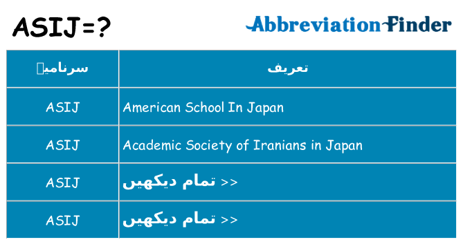 کیا asij کھڑا کرتا ہے کے لئے