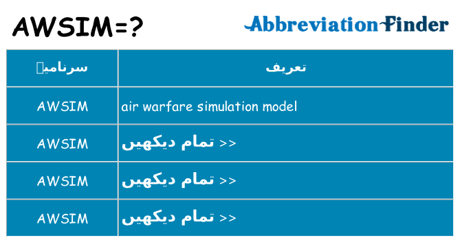 کیا awsim کھڑا کرتا ہے کے لئے