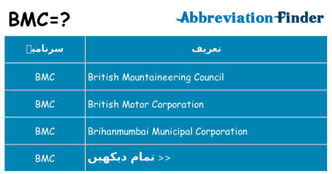 کیا bmc کھڑا کرتا ہے کے لئے
