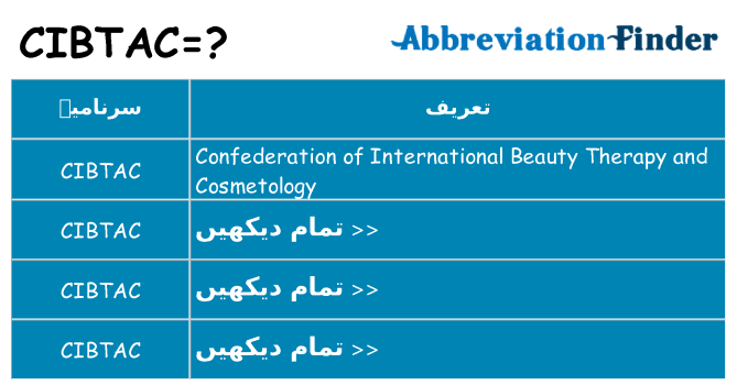 کیا cibtac کھڑا کرتا ہے کے لئے