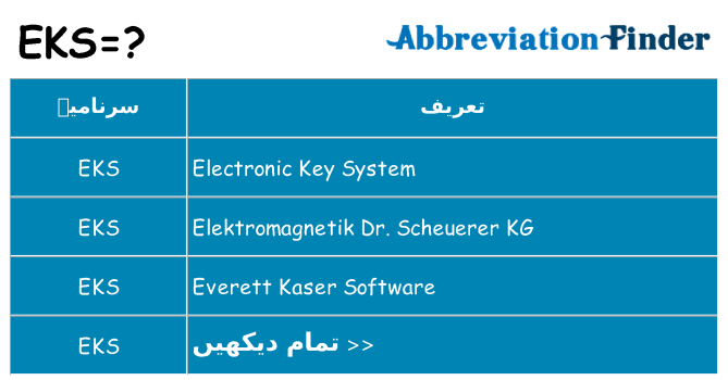 کیا eks کھڑا کرتا ہے کے لئے
