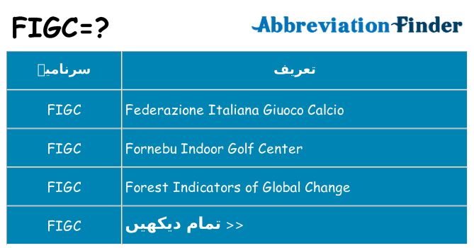 کیا figc کھڑا کرتا ہے کے لئے