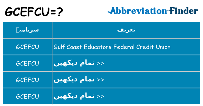کیا gcefcu کھڑا کرتا ہے کے لئے