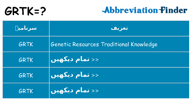 کیا grtk کھڑا کرتا ہے کے لئے