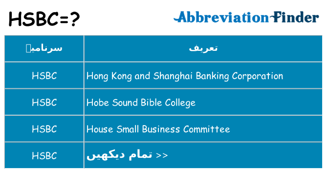 کیا hsbc کھڑا کرتا ہے کے لئے