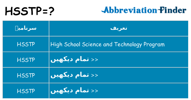 کیا hsstp کھڑا کرتا ہے کے لئے