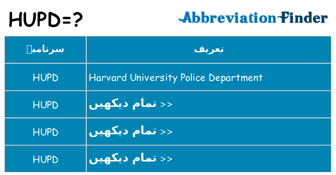 کیا hupd کھڑا کرتا ہے کے لئے