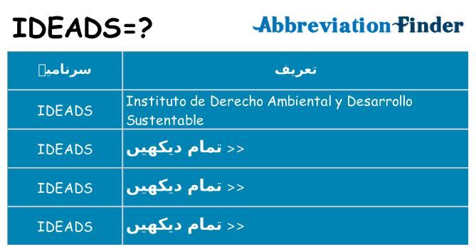 کیا ideads کھڑا کرتا ہے کے لئے