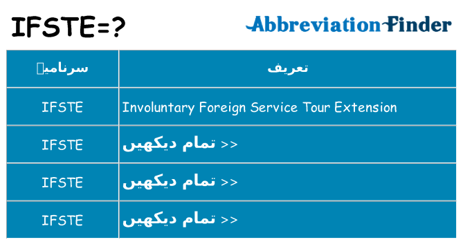 کیا ifste کھڑا کرتا ہے کے لئے