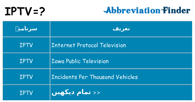 کیا iptv کھڑا کرتا ہے کے لئے