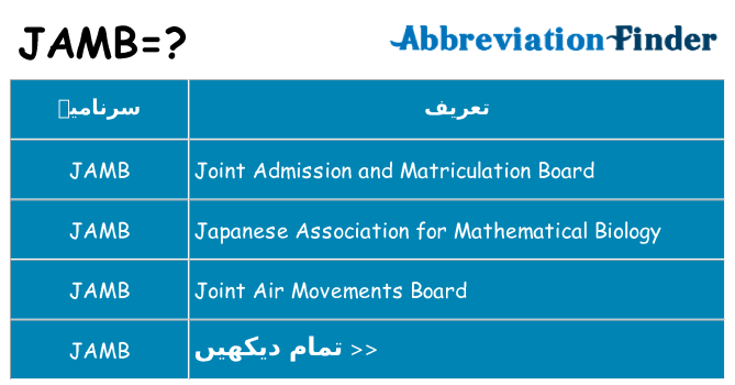 کیا jamb کھڑا کرتا ہے کے لئے