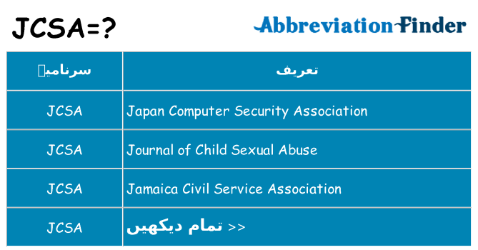 کیا jcsa کھڑا کرتا ہے کے لئے