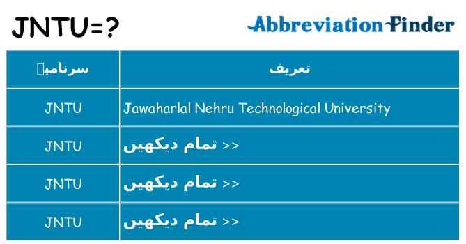 کیا jntu کھڑا کرتا ہے کے لئے