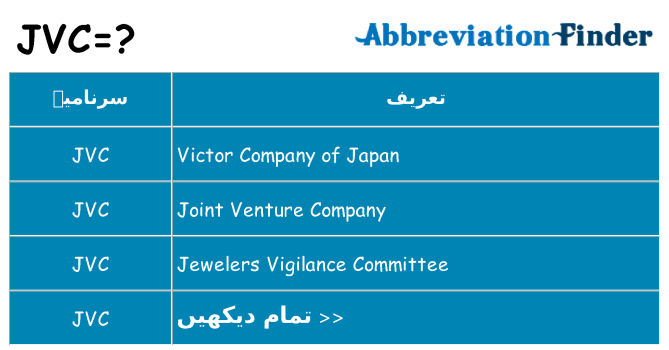 کیا jvc کھڑا کرتا ہے کے لئے